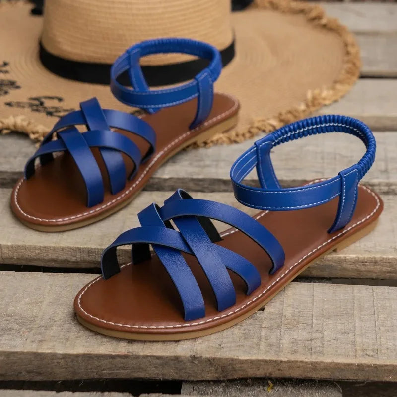 Women Flat Sandals with Non Slip Rubber Sole