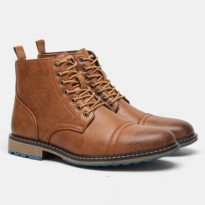 Men's Ankle Boots Leather Footwear Stylish Men's Boots