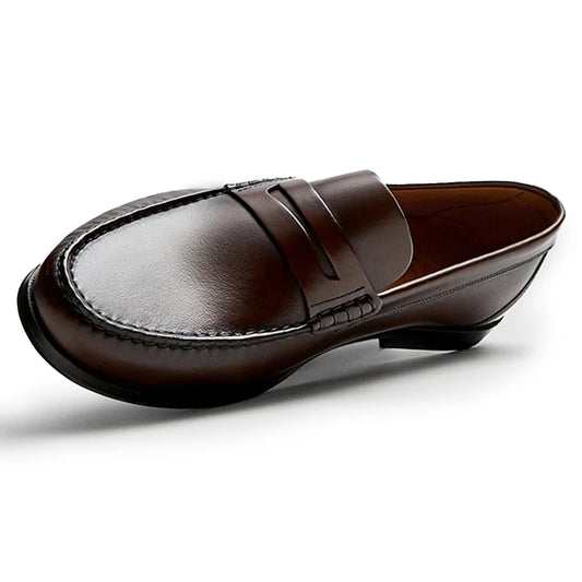 Vintage Top Layer Genuine Leather Slip on Loafers