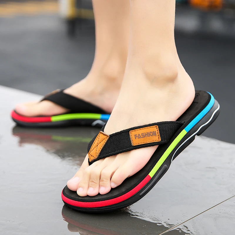 High Quality Green Men Flip-Flop Non-slip Slippers