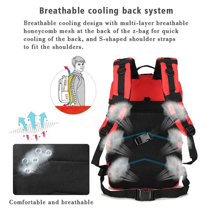 Men's EDC Outdoor Hiking Survival Backpack Camouflage Large Capacity