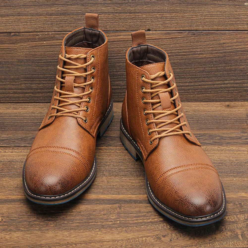 Men's Ankle Boots Leather Footwear Stylish Men's Boots