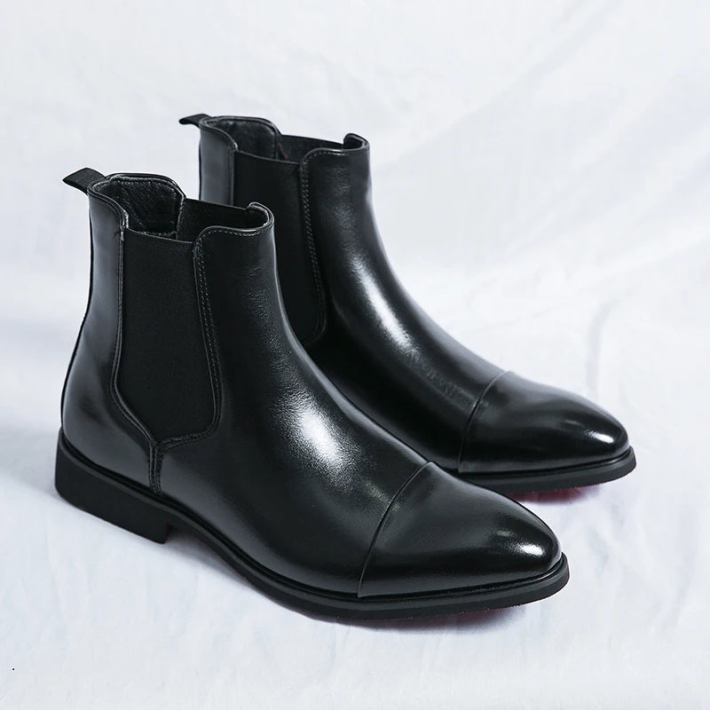 Chelsea Boots for Men Red Sole