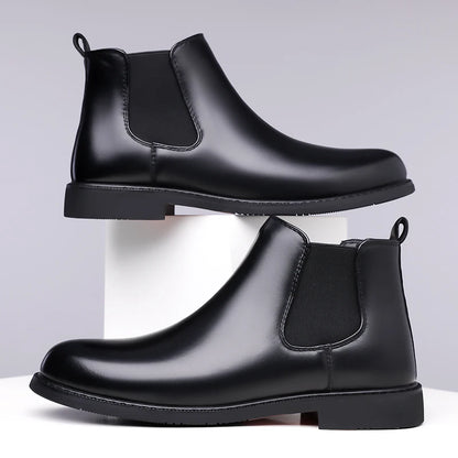 Casual Leather Men´s Chelsea Boots Comfortable Male Business Shoes