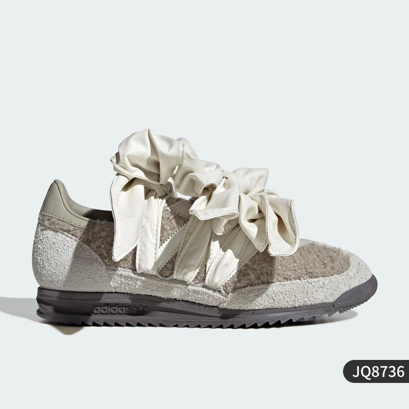 Adidas Official Original Three Stripes Women's Fashion Bow Low-top Casual Shoes JQ8736