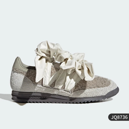 Adidas Official Original Three Stripes Women's Fashion Bow Low-top Casual Shoes JQ8736