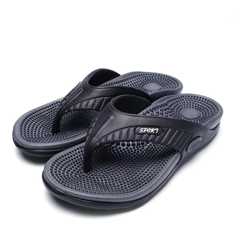 Men's Flip Flops Massage Granule Slippers