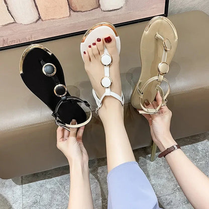 Women Flat Sandals Flip Flops Luxury Designer