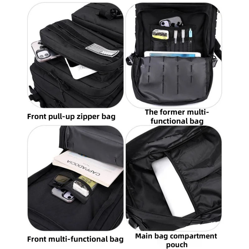 Lightweight Waterproof Tactical Backpack for Camping Hiking