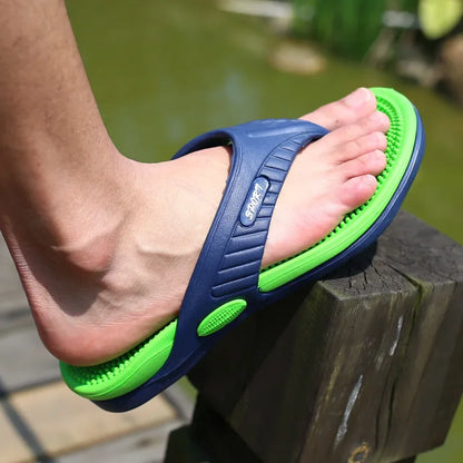 Men's Flip Flops Massage Granule Slippers
