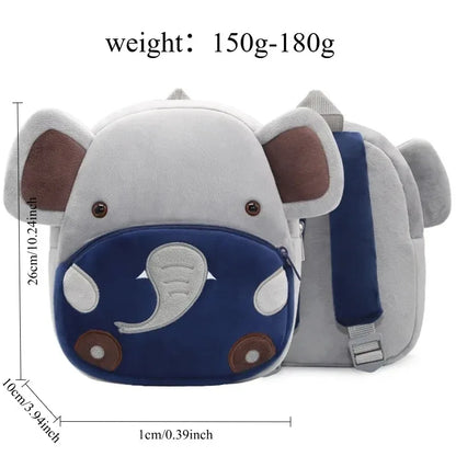 Personalized Name Elephant Plush Backpack - Cute Animal Design for Kids, Customizable for Boys & Girls, Ideal for Kindergarten,