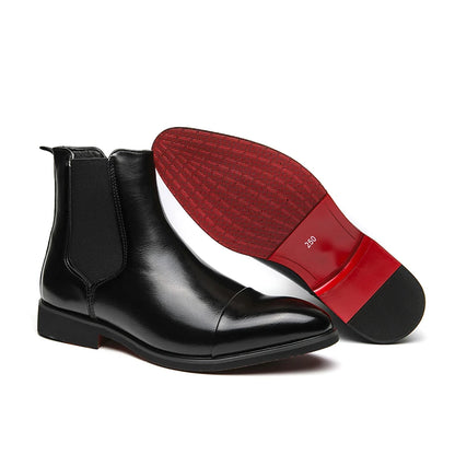 Chelsea Boots for Men Red Sole