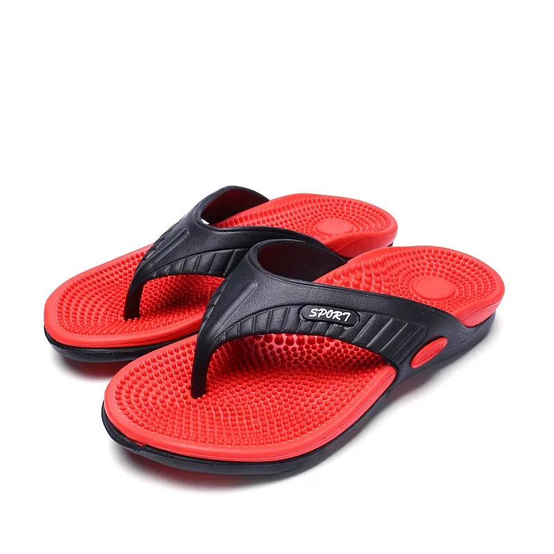 Men's Flip Flops Massage Granule Slippers