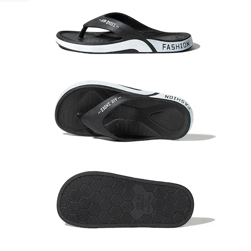 Men's Flip-flops  Outdoor Casual  Slippers PVC Soft-soled Non-slip Flip Fop Couple Home Bathroom sandal