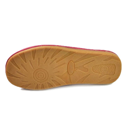 Casual Men Leather Linen Slippers Summer Shoes  Flip Flops