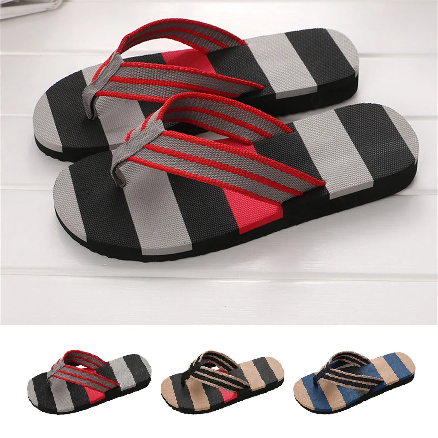 Male Casual Slipper Flip Flops Indoor Outdoor - High Quality