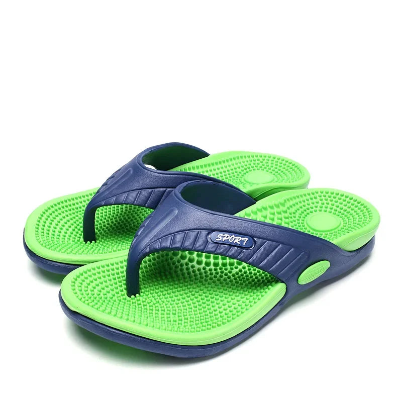 Men's Flip Flops Massage Granule Slippers
