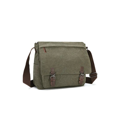 Vintage Bag Canvas Laptop Shoulder Bag Messenger Bag Men Casual Crossbody Bags School Bookbag