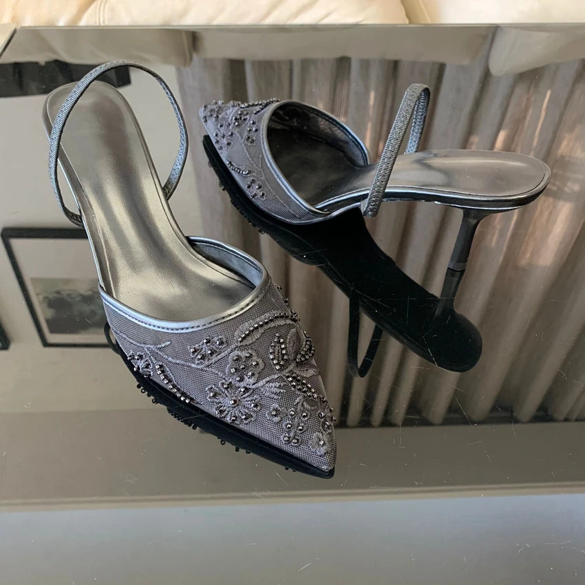 Brand Designer White Women Pumps Heels