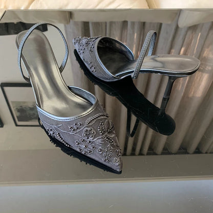 Brand Designer White Women Pumps Heels