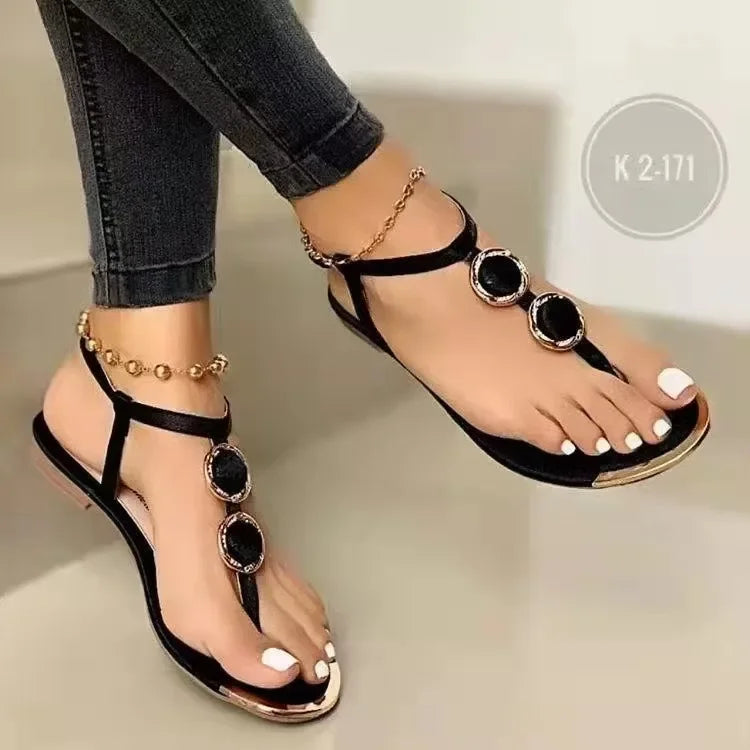 Women Flat Sandals Flip Flops Luxury Designer