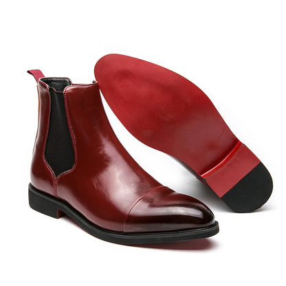 Chelsea Boots for Men Red Sole