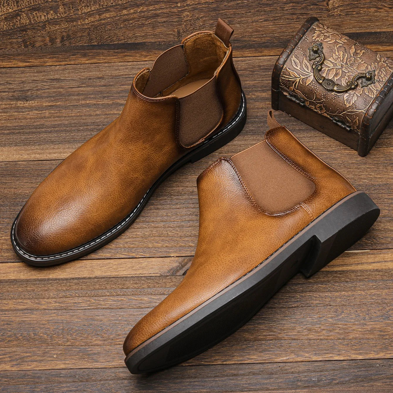 Men Chelsea Boots Brand Retr
