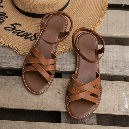 Women Flat Sandals with Non Slip Rubber Sole