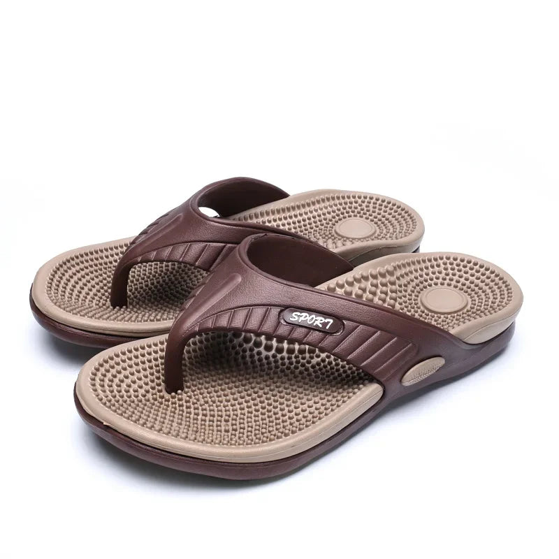 Men's Flip Flops Massage Granule Slippers