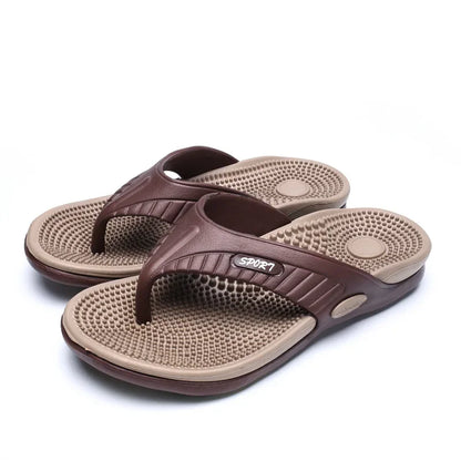 Men's Flip Flops Massage Granule Slippers