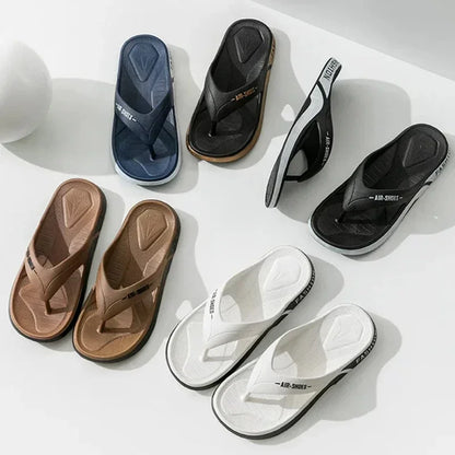 Men's Flip-flops  Outdoor Casual  Slippers PVC Soft-soled Non-slip Flip Fop Couple Home Bathroom sandal