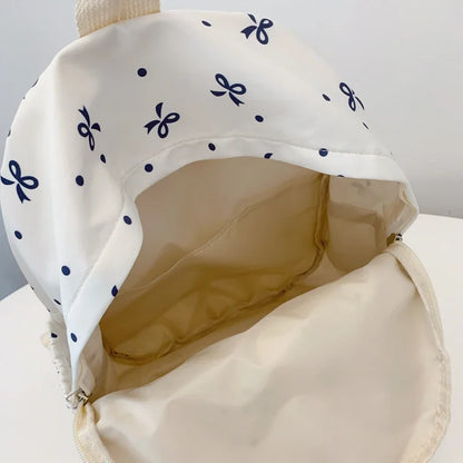 Bow Print  Straps Large Capacity Backpack for Daily Use