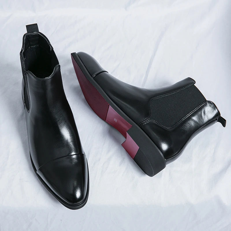 Chelsea Boots for Men Red Sole