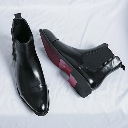 Chelsea Boots for Men Red Sole