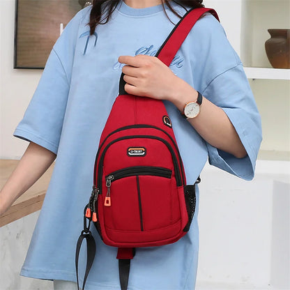 Multifunction Oxford Outdoor Sports Backpack Travel Pouch Fashion Women Chest Bag Large Capacity Women's Handbags Shoulder Bags