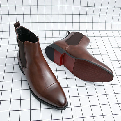 Chelsea Boots for Men Red Sole