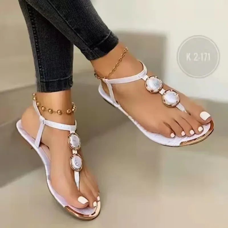 Women Flat Sandals Flip Flops Luxury Designer