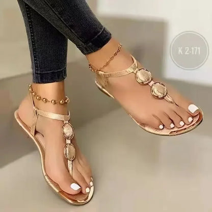 Women Flat Sandals Flip Flops Luxury Designer