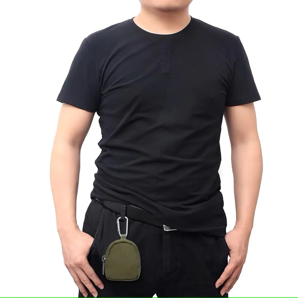 Men Purses Pouch Bag Zipper Pocket Outdoor Key Bag