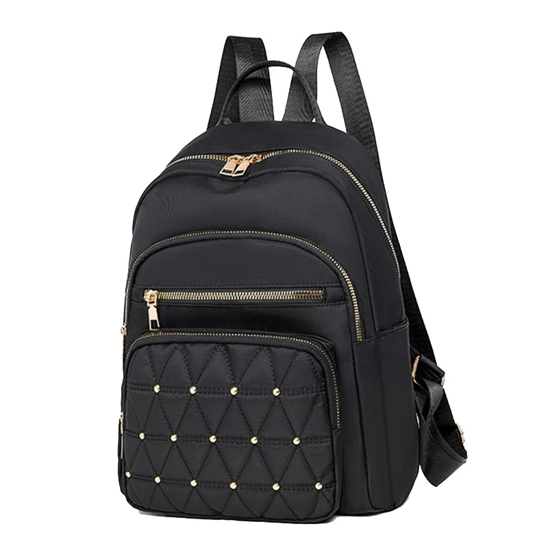 Neutral color backpack for men and women, suitable for students' spring outings and schoolbags with zippers