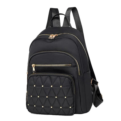 Neutral color backpack for men and women, suitable for students' spring outings and schoolbags with zippers