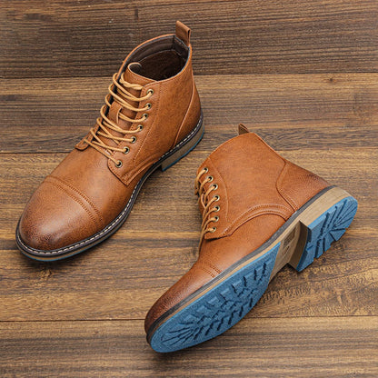 Men's Ankle Boots Leather Footwear Stylish Men's Boots