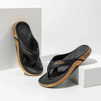 Men's Flip-flops  Outdoor Casual  Slippers PVC Soft-soled Non-slip Flip Fop Couple Home Bathroom sandal