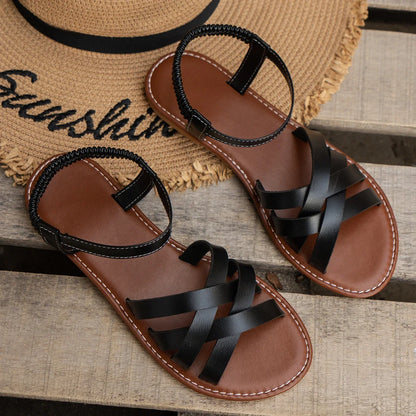 Women Flat Sandals with Non Slip Rubber Sole