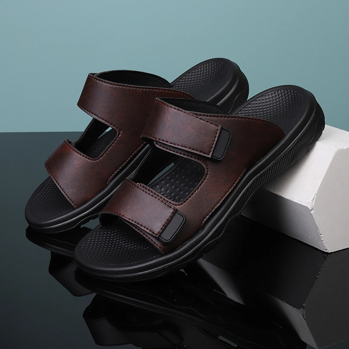 Men´s Retro Comfortable Casual Sandals leather Flip Flops