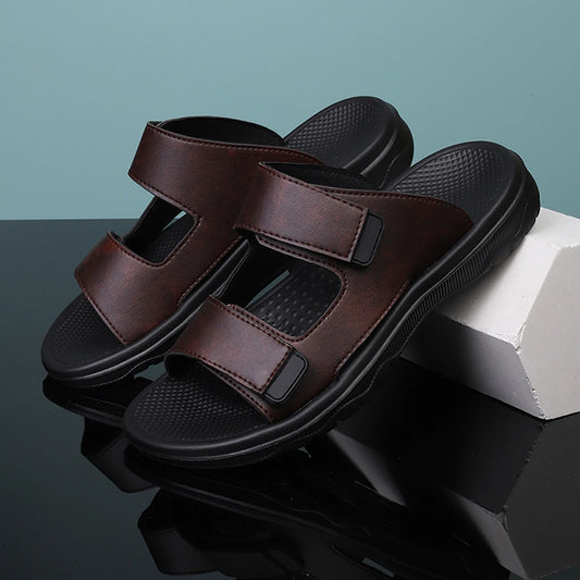 Men´s Retro Comfortable Casual Sandals leather Flip Flops