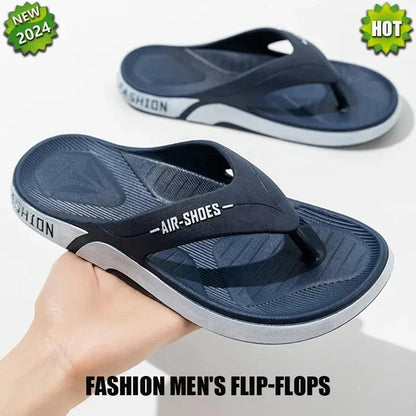 Men's Flip-flops  Outdoor Casual  Slippers PVC Soft-soled Non-slip Flip Fop Couple Home Bathroom sandal
