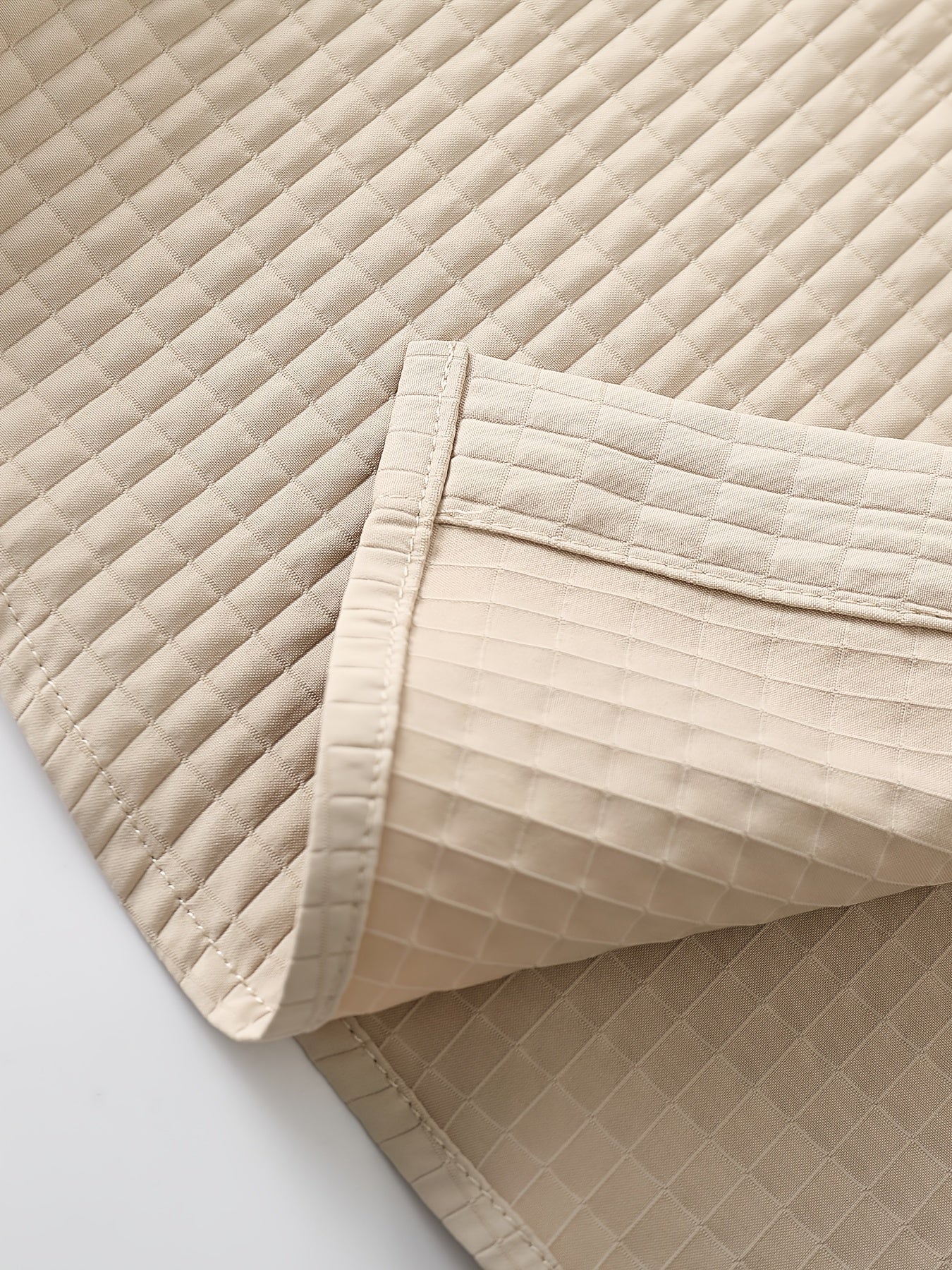 Men's Casual Solid Color Short Sleeve Shirt & Pants Set with Chest Pocket