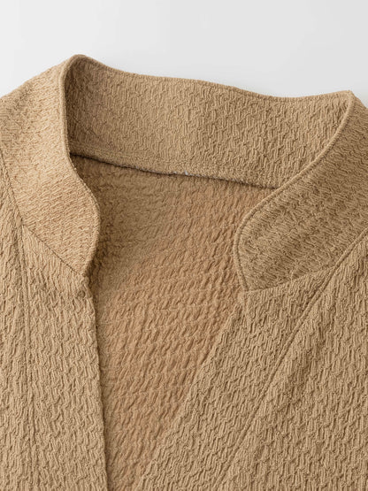 Men's V-Neck Casual T-Shirt and Pants Set