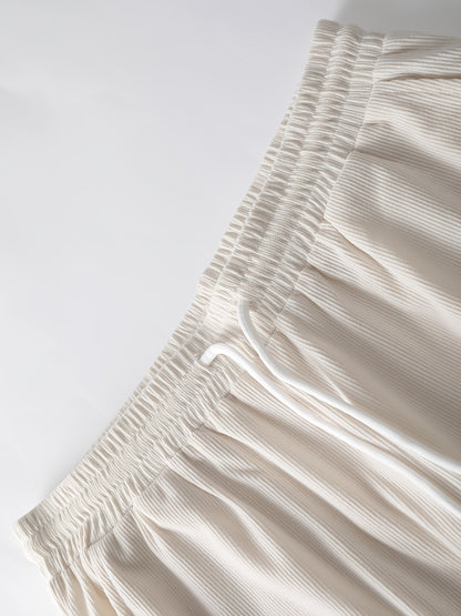 Men's Casual Striped Long Sleeve Shirt & Pants Set